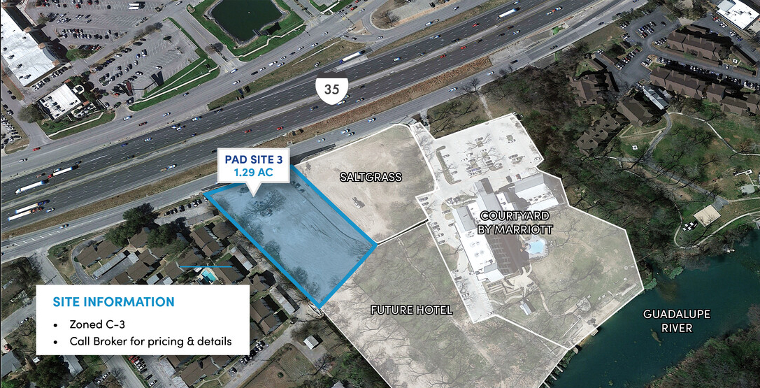 I-35 East Frontage Pad Sites, New Braunfels, TX for Rent