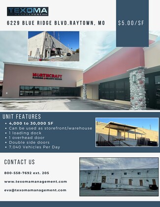 Raytown, MO Office/Retail, Retail, Industrial - 6215-6245 Blue Ridge Blvd