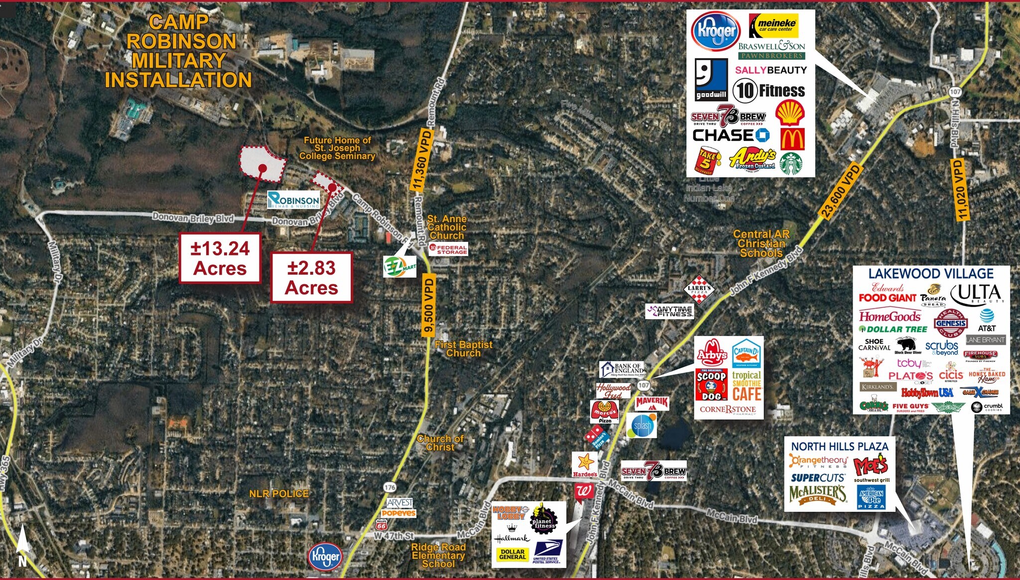 Camp Robinson Rd, North Little Rock, AR for Sale