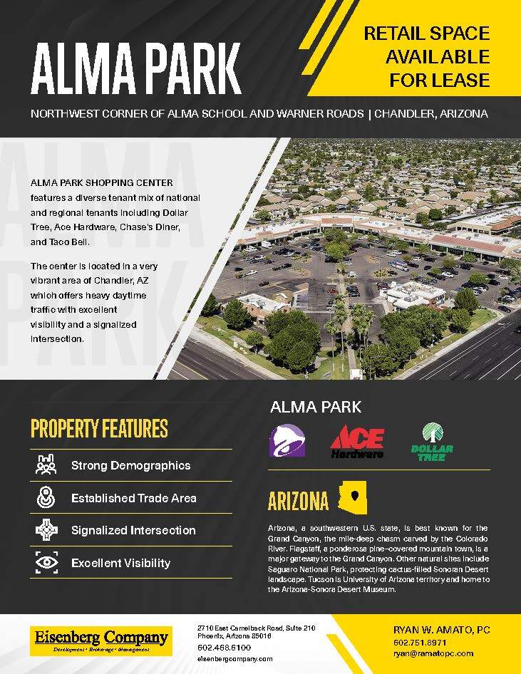 N Alma School Rd @ W El Alba Way, Chandler, AZ for Rent