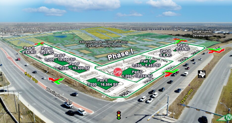 SE Corner Westinghouse Road and FM 1460, Georgetown, TX for Rent