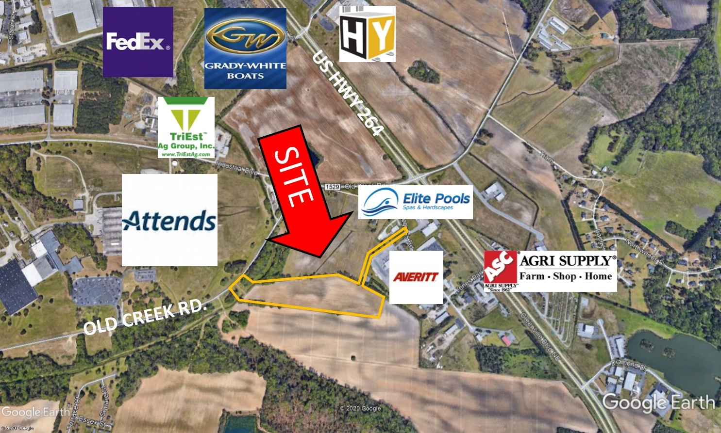 Old Creek Road & Progress Rd, Greenville, NC for Sale