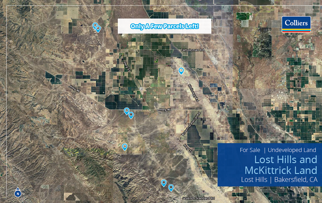 Lost Hills & McKittrick Land, Lost Hills, CA for Sale