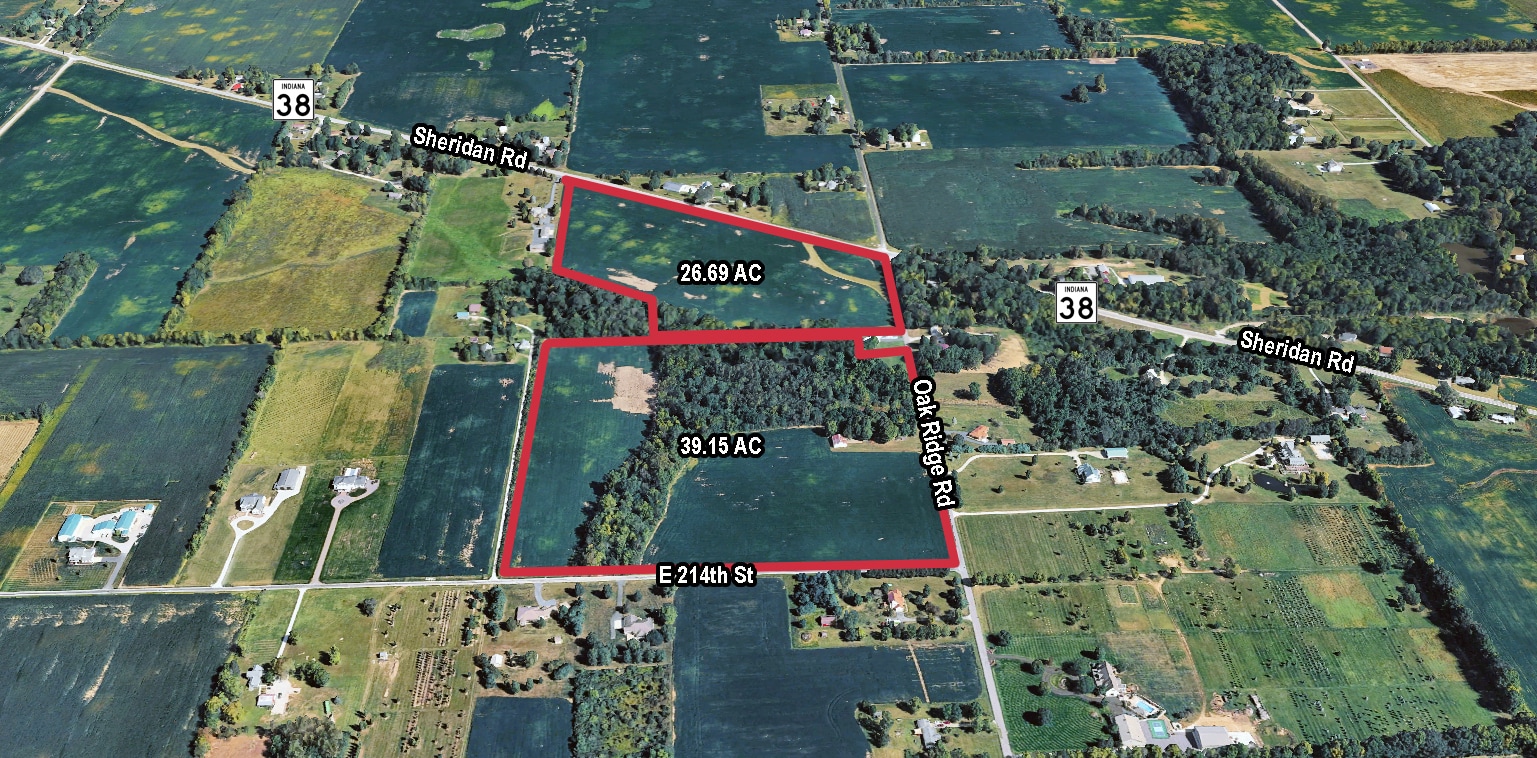 E. State Road 38 & Oak Ridge Road Rd, Sheridan, IN for Sale