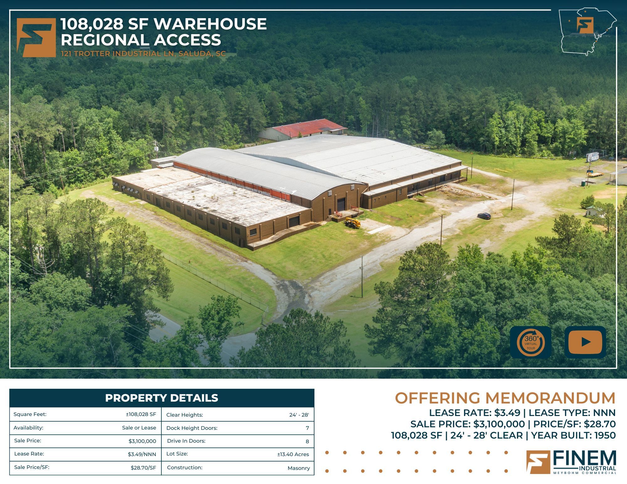 121 Trotter Industrial Ln, Saluda, SC for Rent