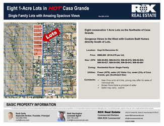 Casa Grande, AZ Residential - SWC of Geronimo Dr & Ghost Ranch Rd