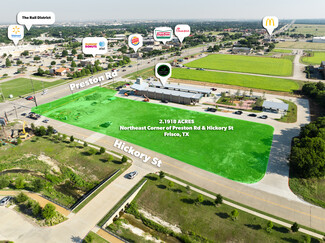 Frisco, TX Commercial Land - NEC Preston Road & Hickory Street