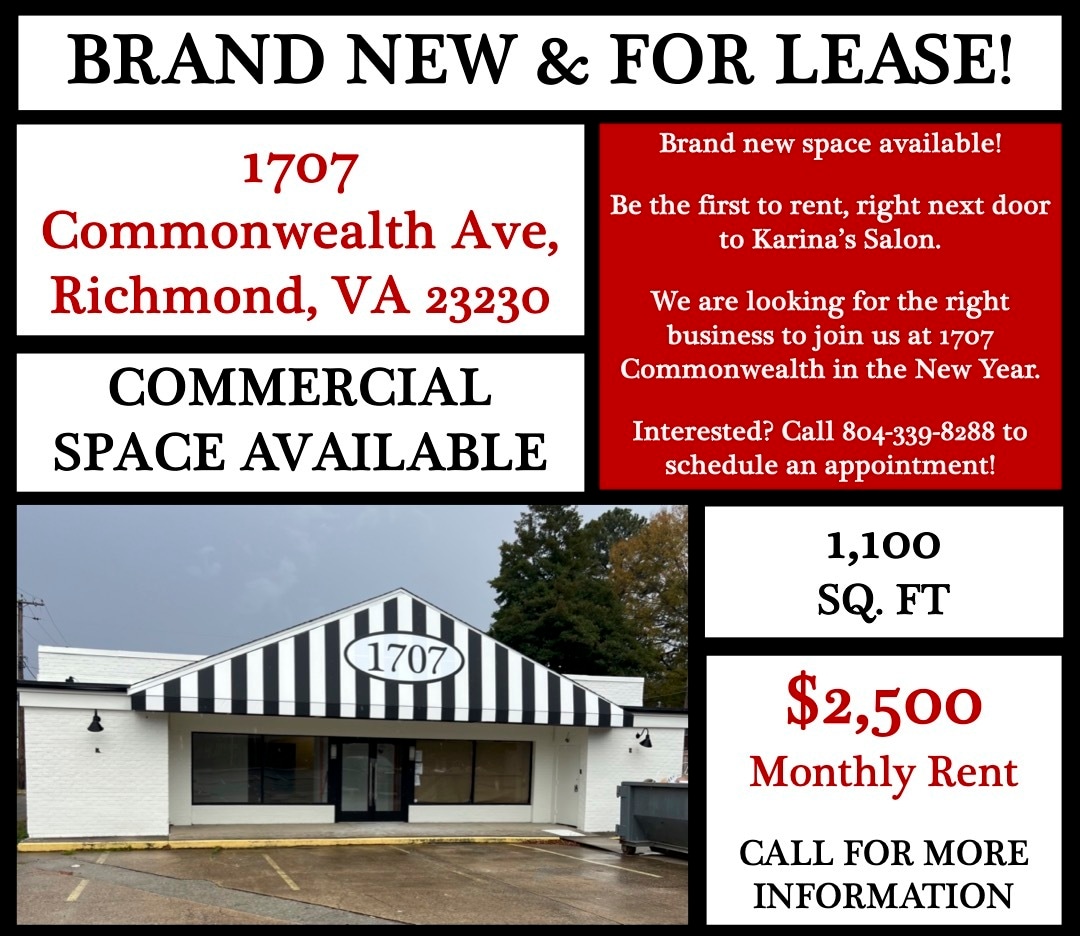 1707 Commonwealth Ave, Richmond, VA for Rent