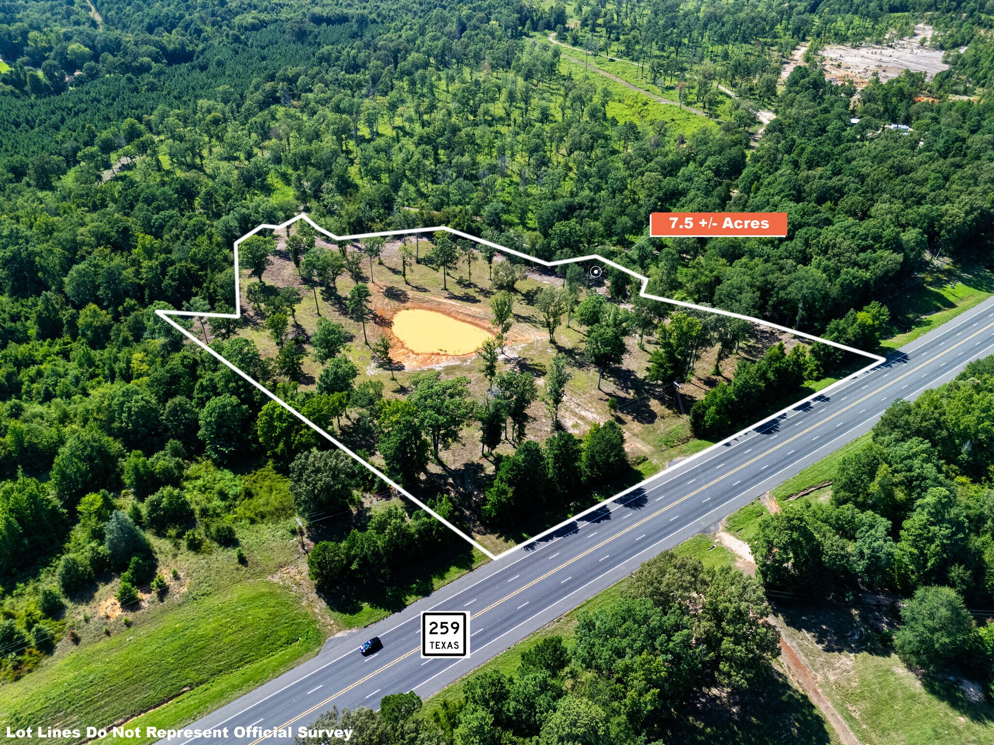 TBD Hwy 259 7.57 acres, Ore City, TX for Sale
