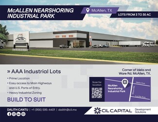 McAllen, TX Industrial Land - McAllen Near Shoring Campus