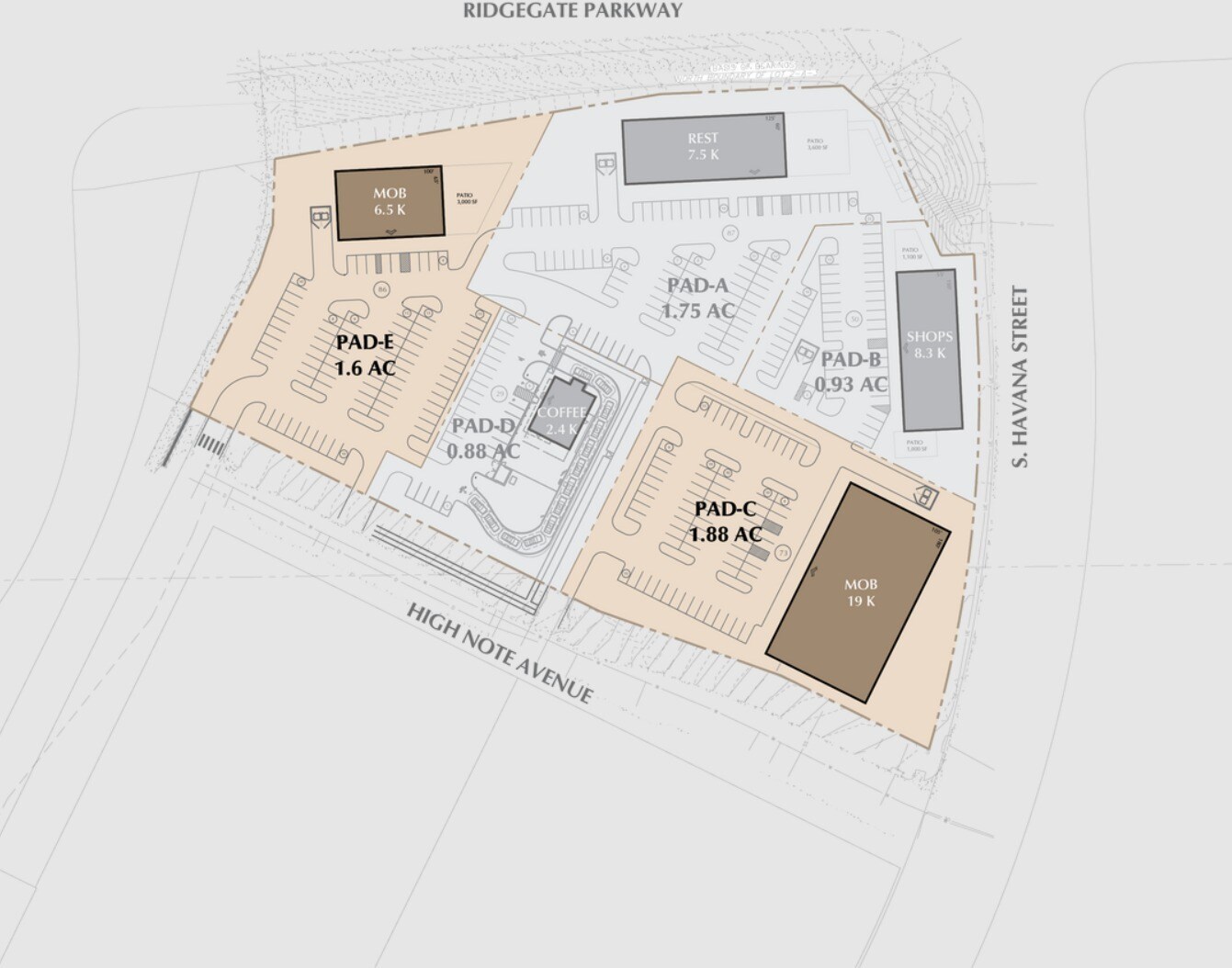 Ridgegate Pkwy & Havana St, Parker, CO for Rent