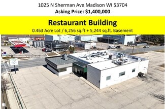 Madison, WI Freestanding - 1025 N Sherman Ave Madison, WI Freestanding - 1025 N Sherman Ave
