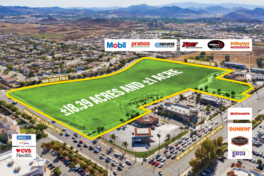 Newport Rd & Bradley Rd, Menifee, CA for Sale