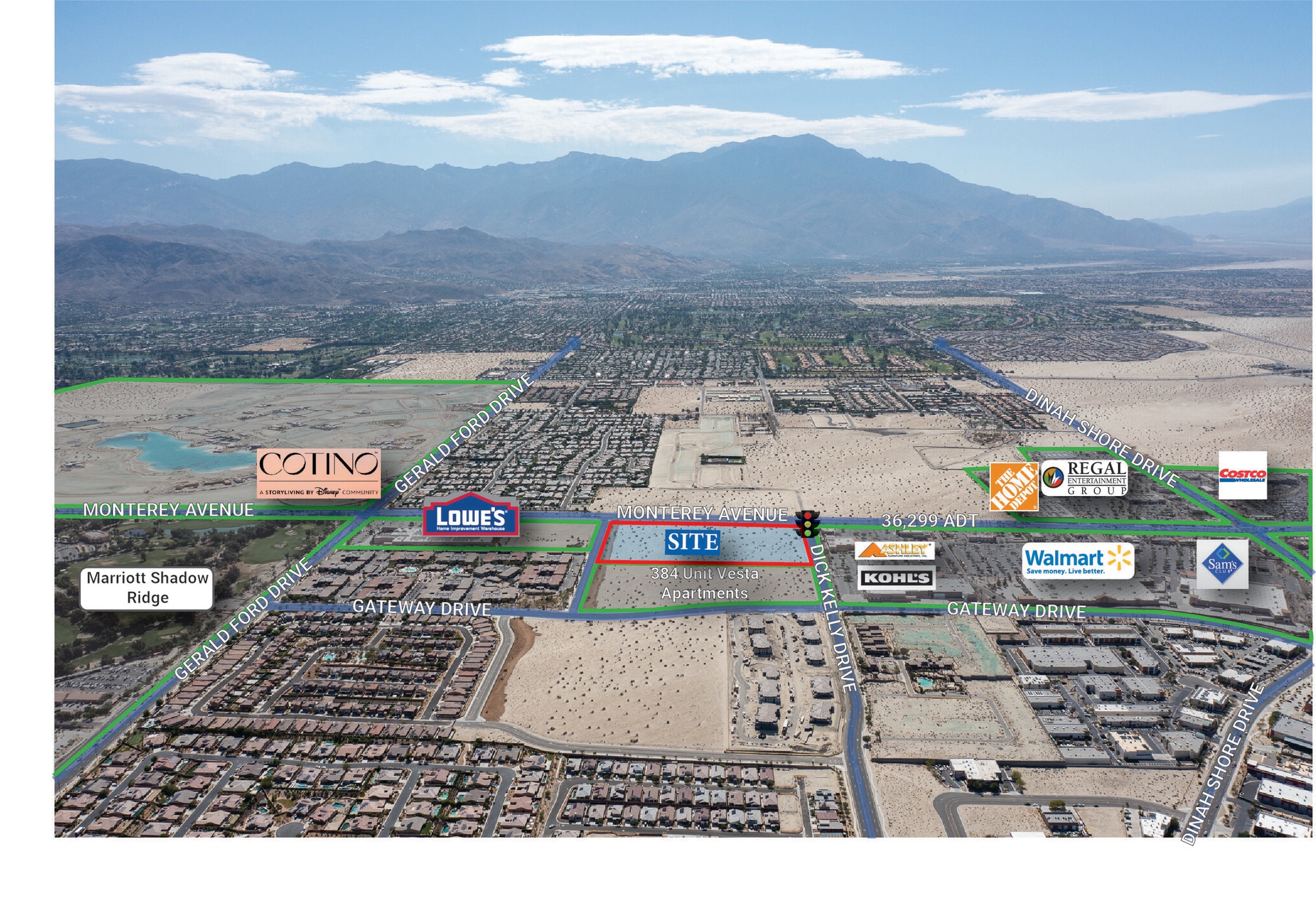 SEC Monterey Ave & Dick Kelly Dr, Palm Desert, CA for Sale