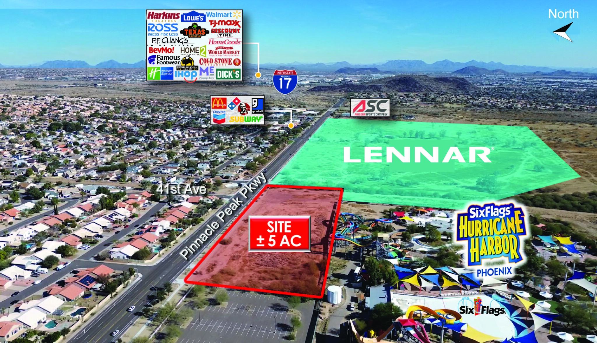 SEC 43rd Ave & Pinnacle Peak Rd, Glendale, AZ for Rent