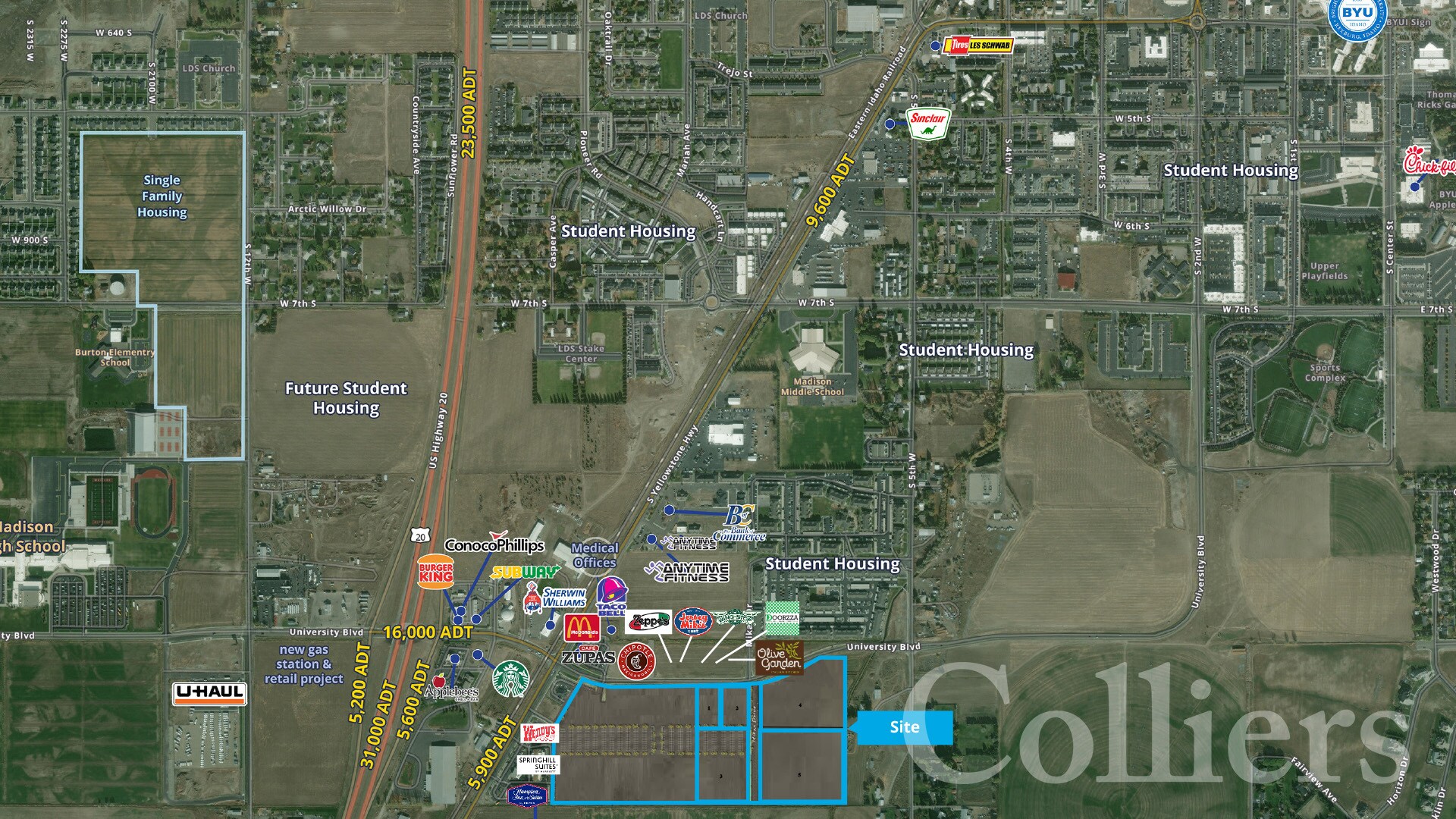 TBD University Blvd & Yellowstone Highway, Rexburg, ID for Sale