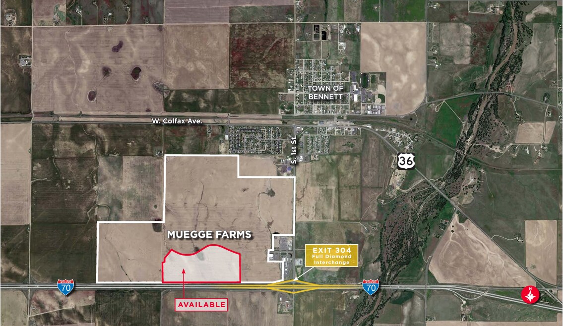 NWC I-70 @ South 1st Street, Bennett, CO for Sale
