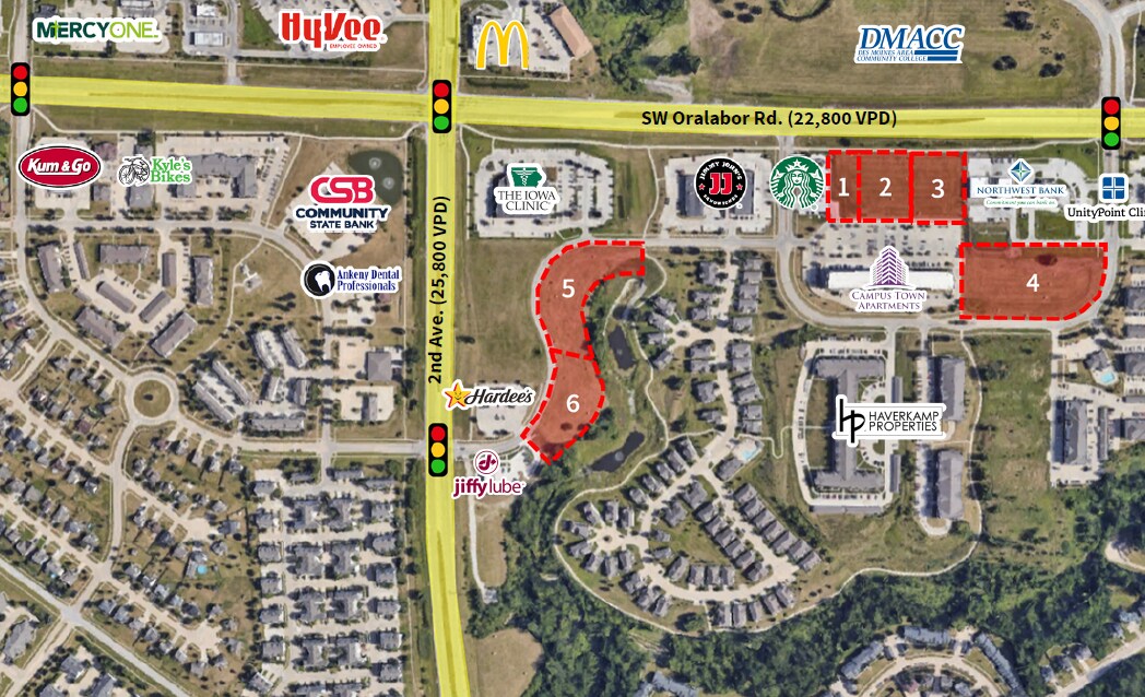 2nd Ave & SW Oralabor Rd, Ankeny, IA for Sale