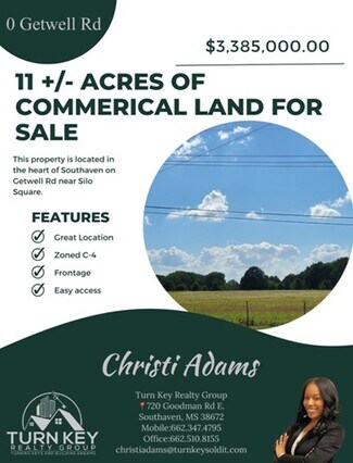 Southaven, MS Commercial Land - 0 Getwell Rd