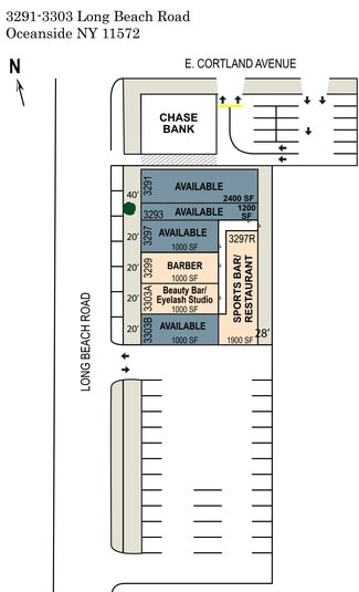 Oceanside, NY Retail - 3291-3303 Long Beach Rd