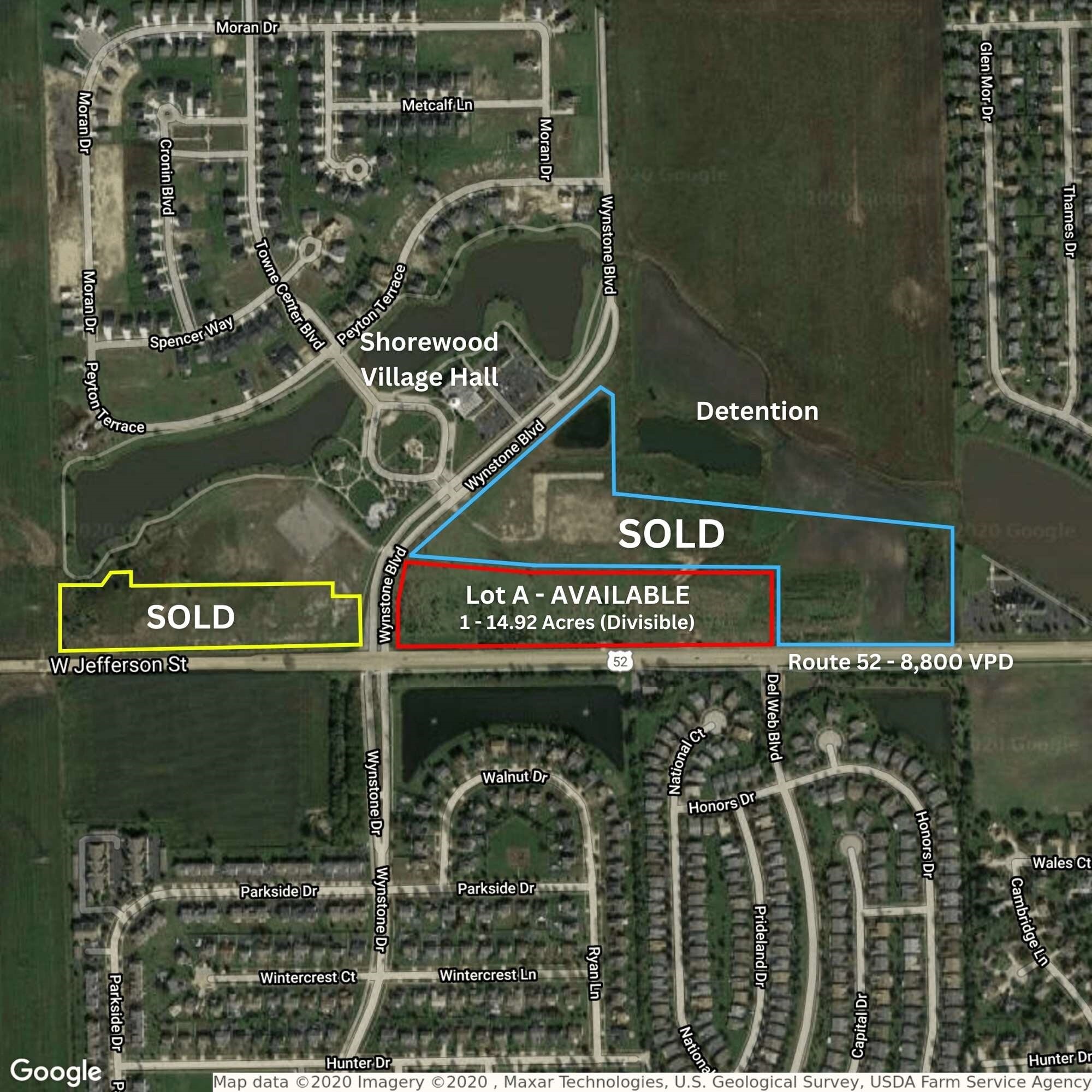 NEC Jefferson St. & Wynstone Blvd, Shorewood, IL for Sale
