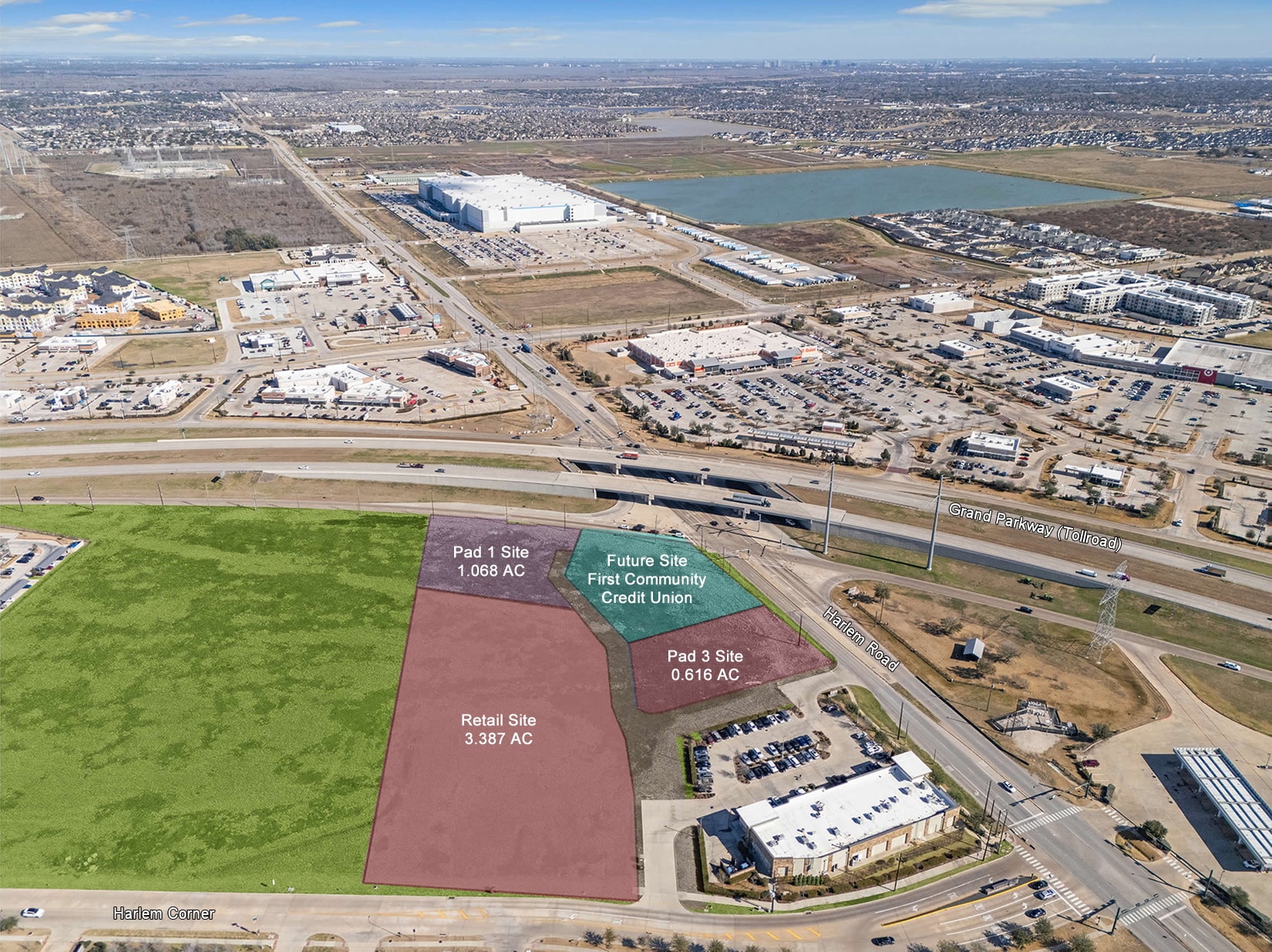 SWC Grand Parkway & Harlem Rd, Richmond, TX for Sale