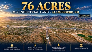 Alamogordo, NM Commercial - Hwy 70 Frontage w/dual access on Airport Rd Alamogordo, NM Commercial - Hwy 70 Frontage w/dual access on Airport Rd