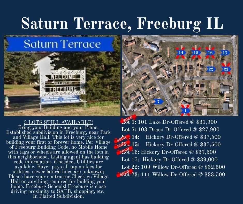 Saturn Terrace Subdivision Dr @ Lake Drive, Freeburg, IL for Sale