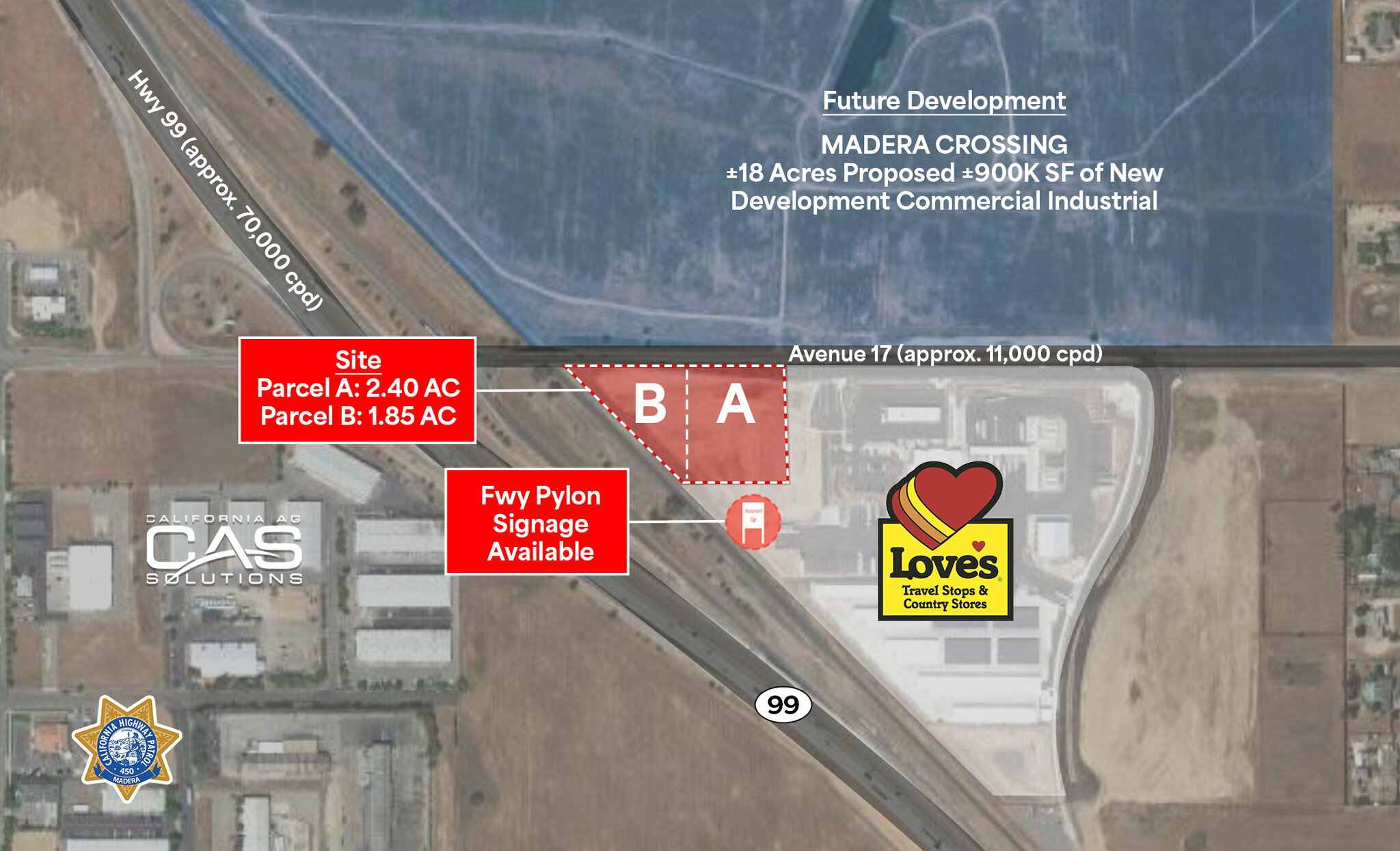 SEC 99 Hwy And 17 Ave, Madera, CA for Rent