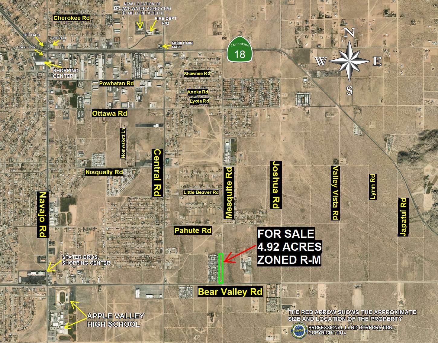 Bear Valley @ Mesquite Rd, Apple Valley, CA for Sale