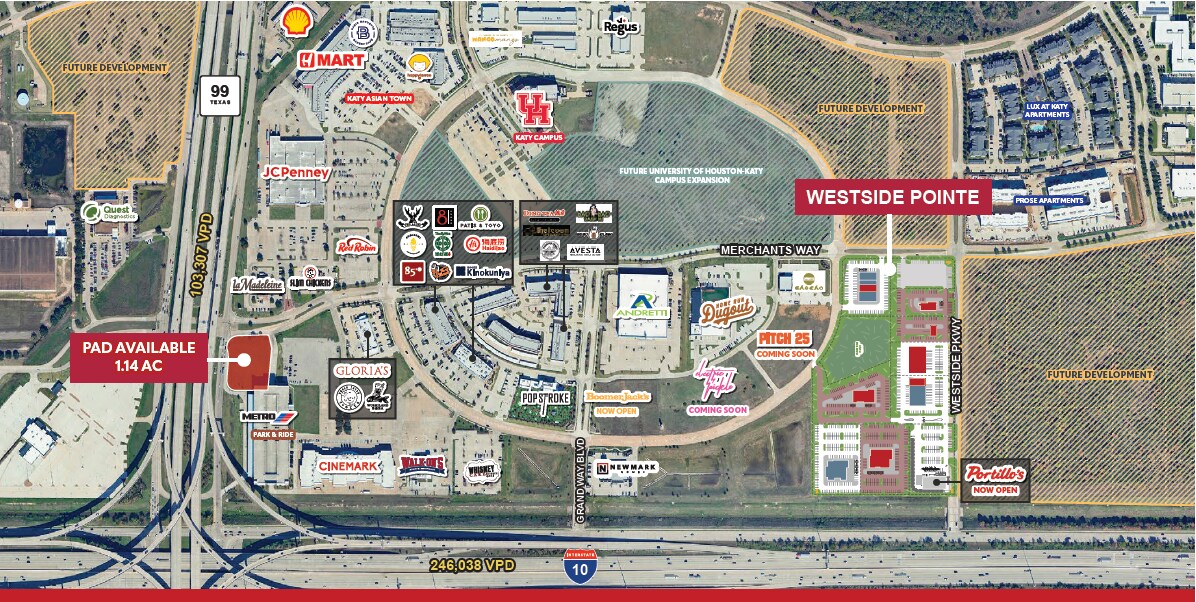 Westside Pky @ I-10, Katy, TX for Rent