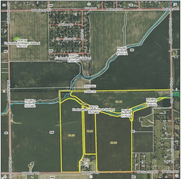 W Baker Rd, Manhattan, IL for Sale