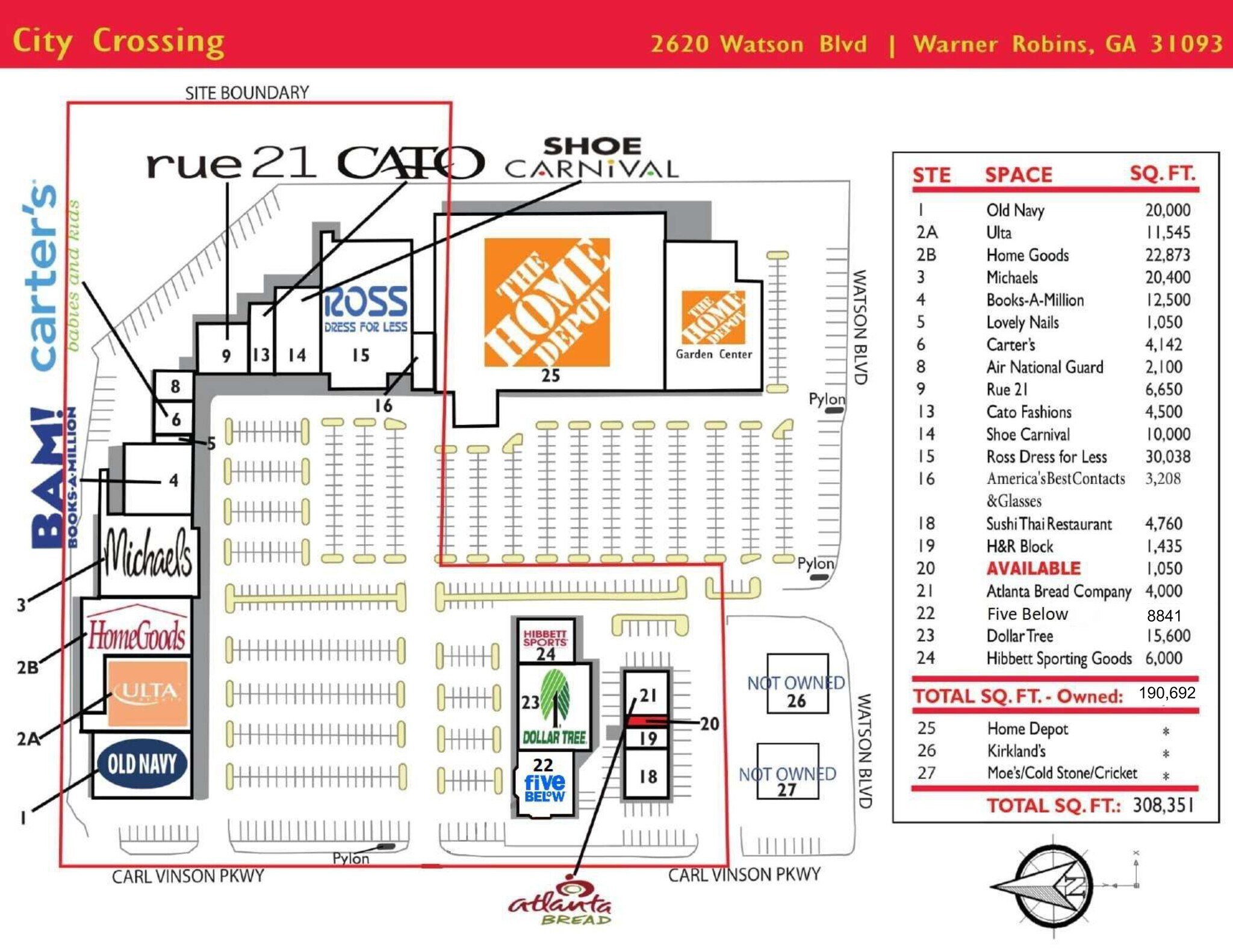 26202624 Watson Blvd Warner Robins, GA 31093 Shopping Center