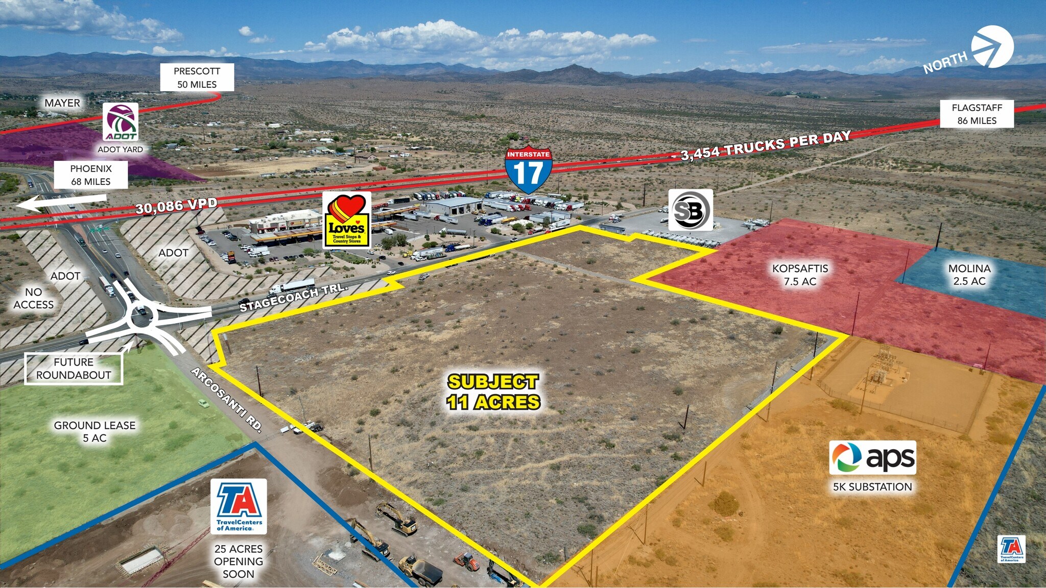 NWC Arcosanti & Stagecoach Tr, Mayer, AZ for Sale