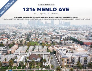 Los Angeles, CA Commercial Land - 1216 Menlo Ave