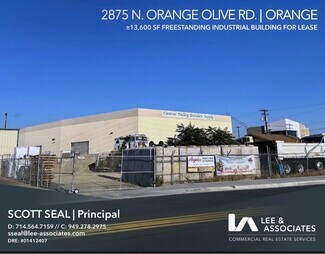 Orange, CA Industrial - 2875 Orange Olive Rd Orange, CA Industrial - 2875 Orange Olive Rd