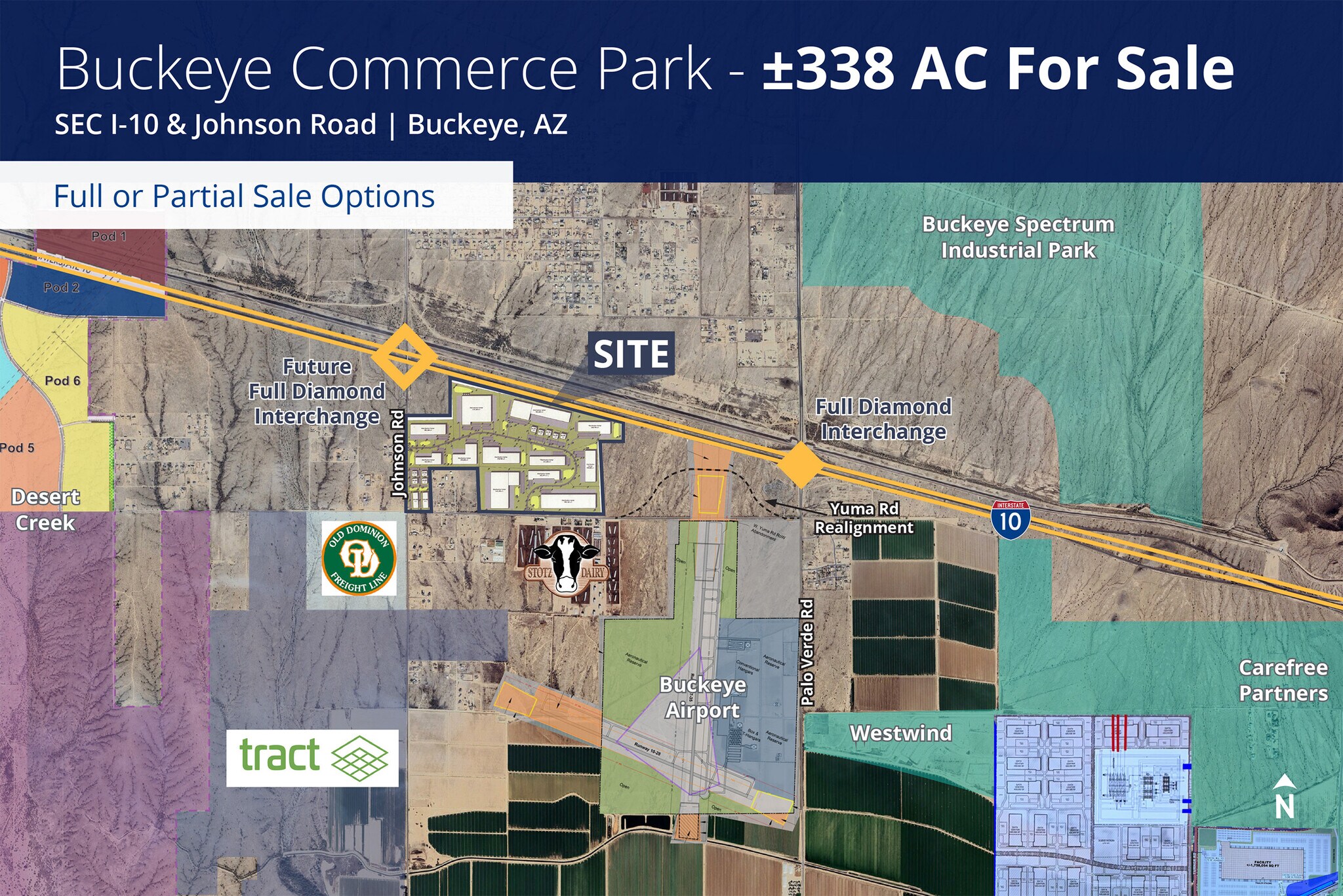 SEC Johnson Road & I-10, Buckeye, AZ for Sale