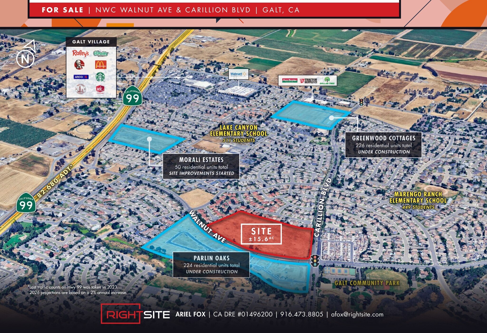 Walnut Ave @ Carillion Ave, Galt, CA for Sale