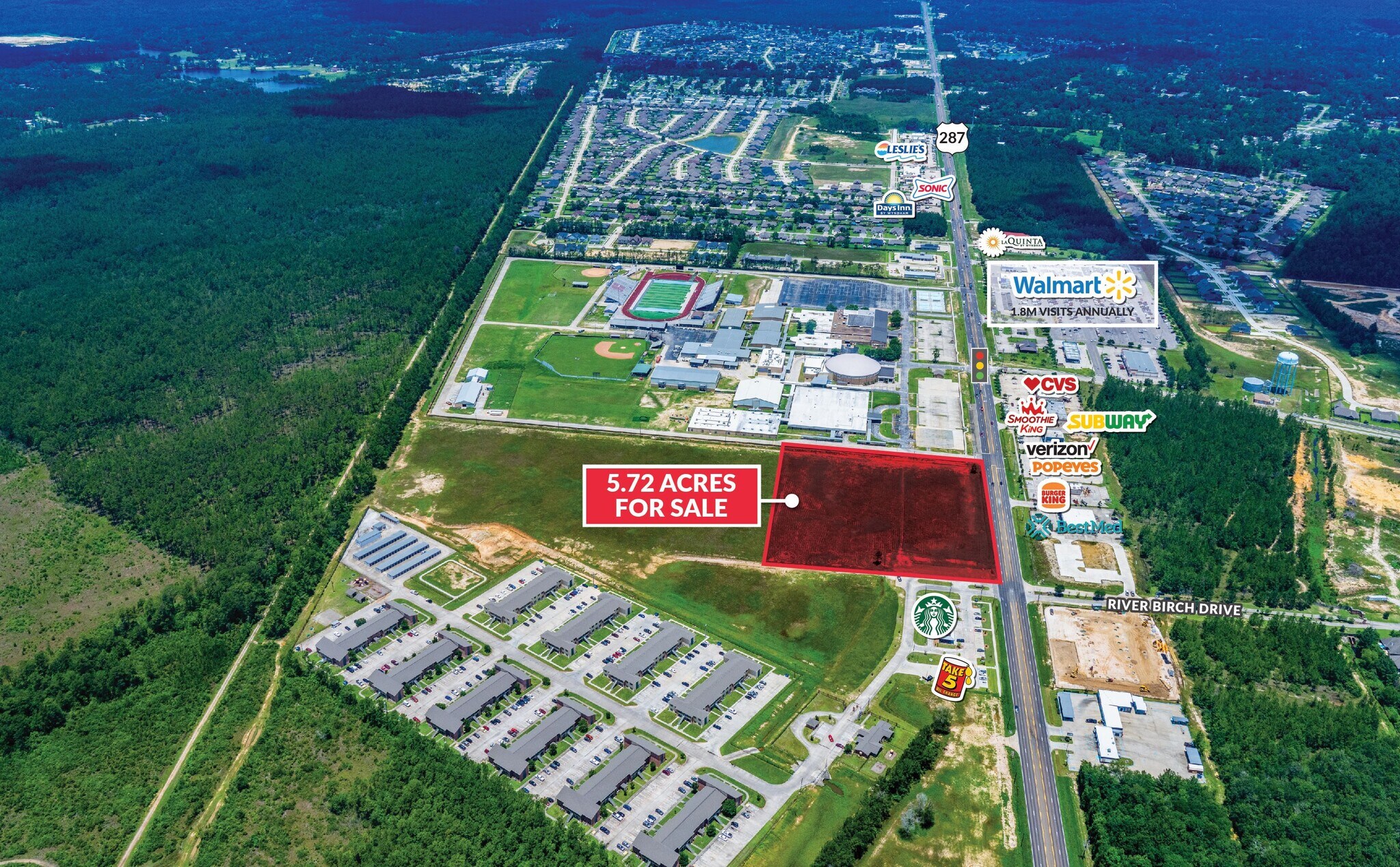 River Birch Dr & Highway 287, Lumberton, TX for Sale