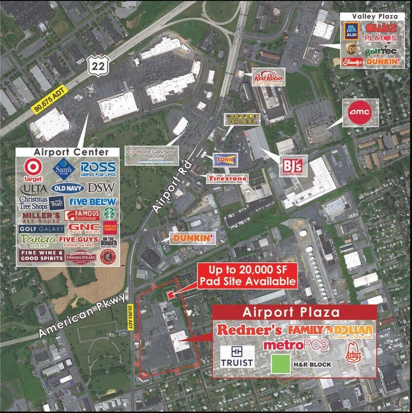 1231-1319 Airport Rd, Allentown, PA for Rent