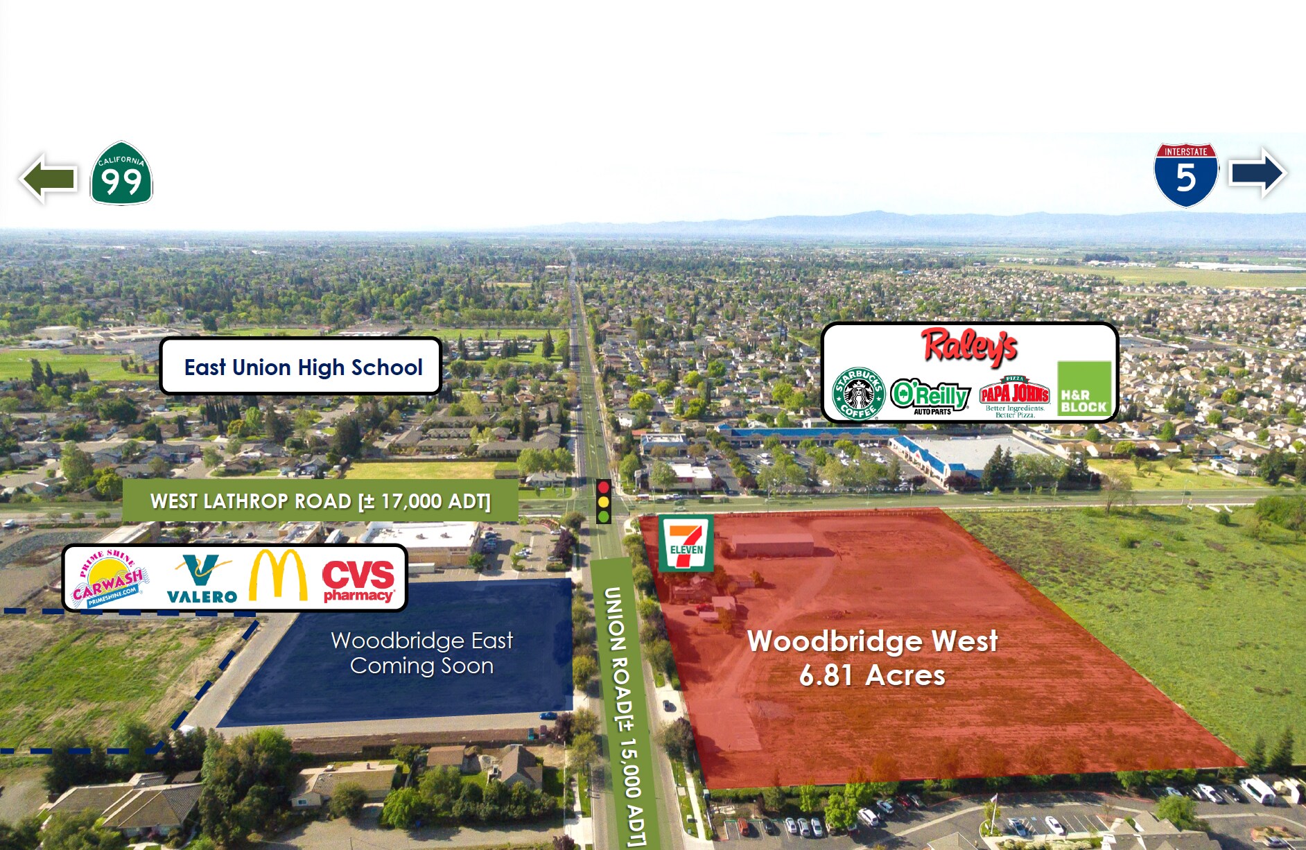 LATHROP Rd @ Union Road, Manteca, CA for Rent
