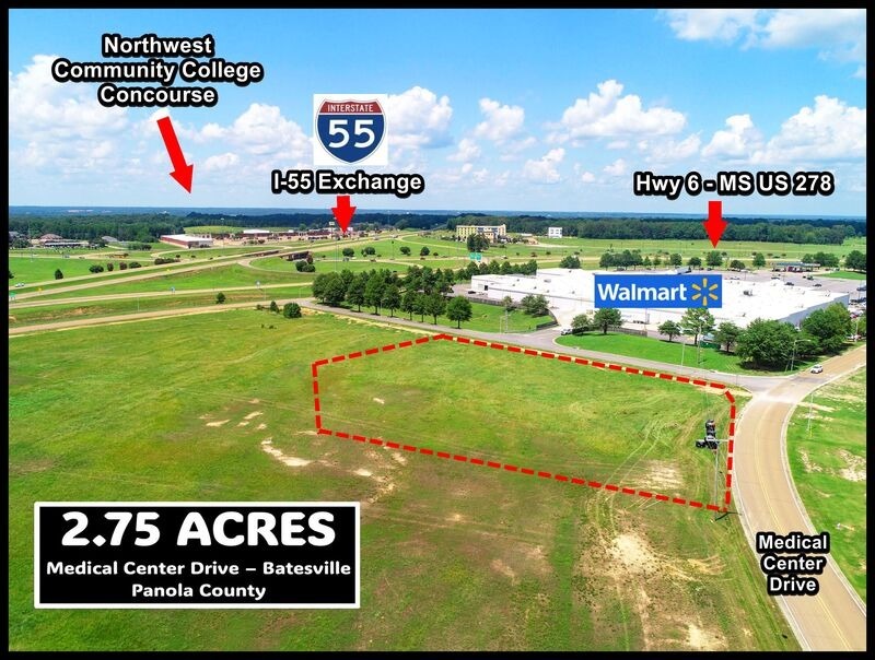 2.75 acres Medical Center Dr, Batesville, MS for Sale