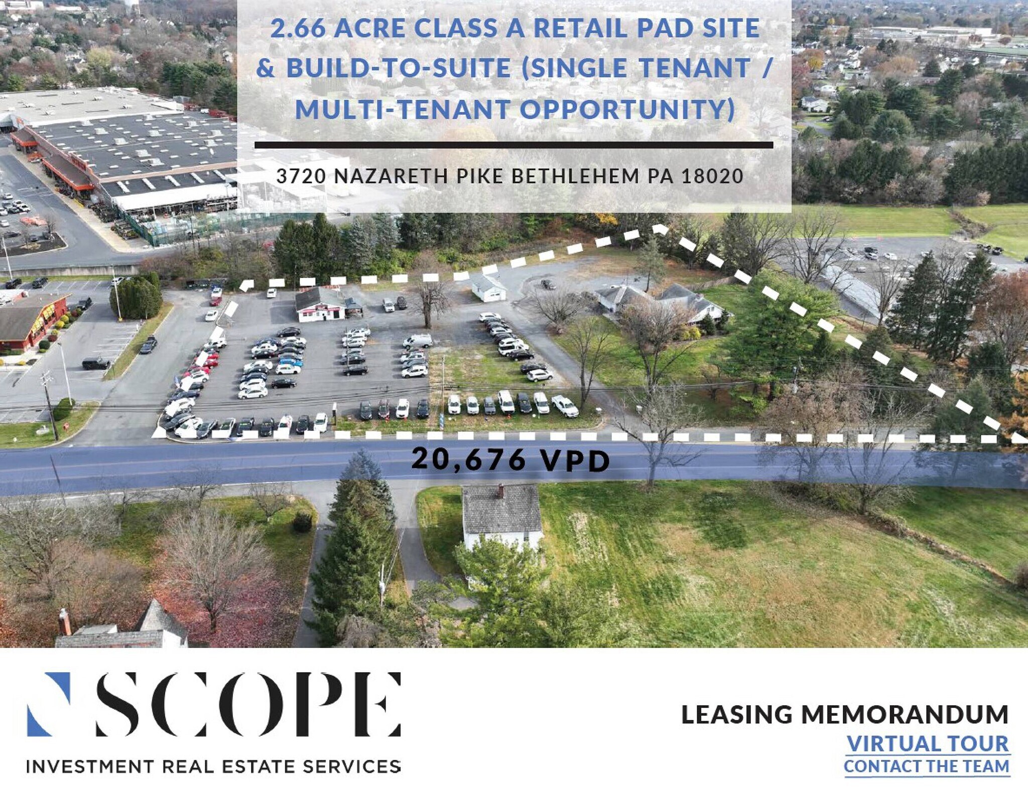 3720 Nazareth Pike Bethlehem, PA 18020 Retail Property for Sale on