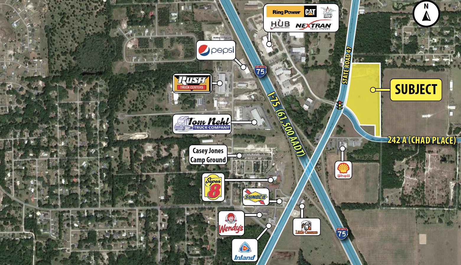 I-75 & SR 47 @ State Road 47, Lake City, FL for Rent