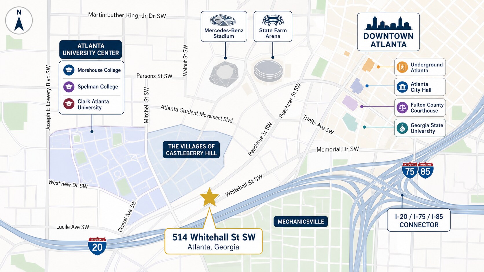 514 Whitehall St, Atlanta, GA for Rent