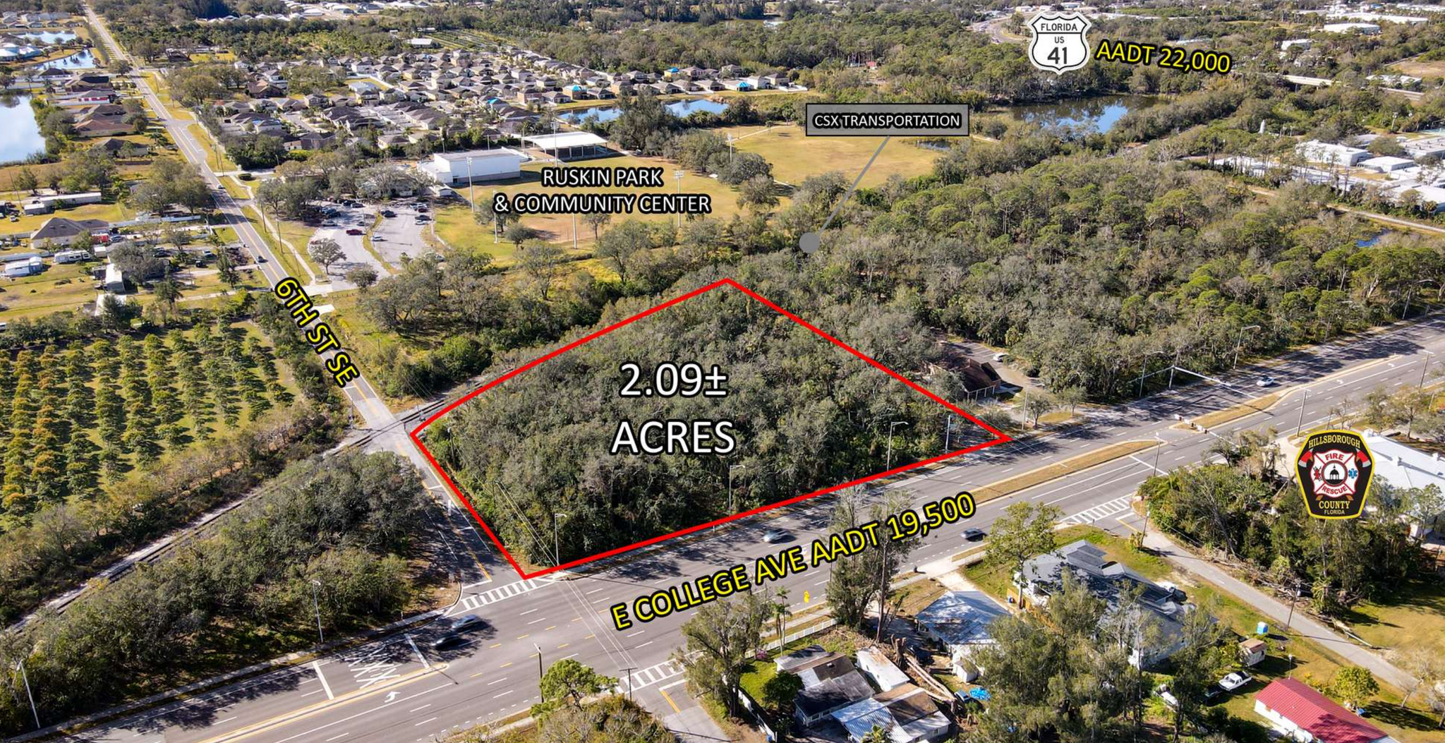 E. College & 6th St SE ave, Ruskin, FL for Sale