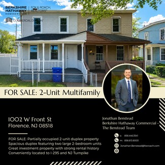 Florence, NJ Residential Income - 1002 W Front St