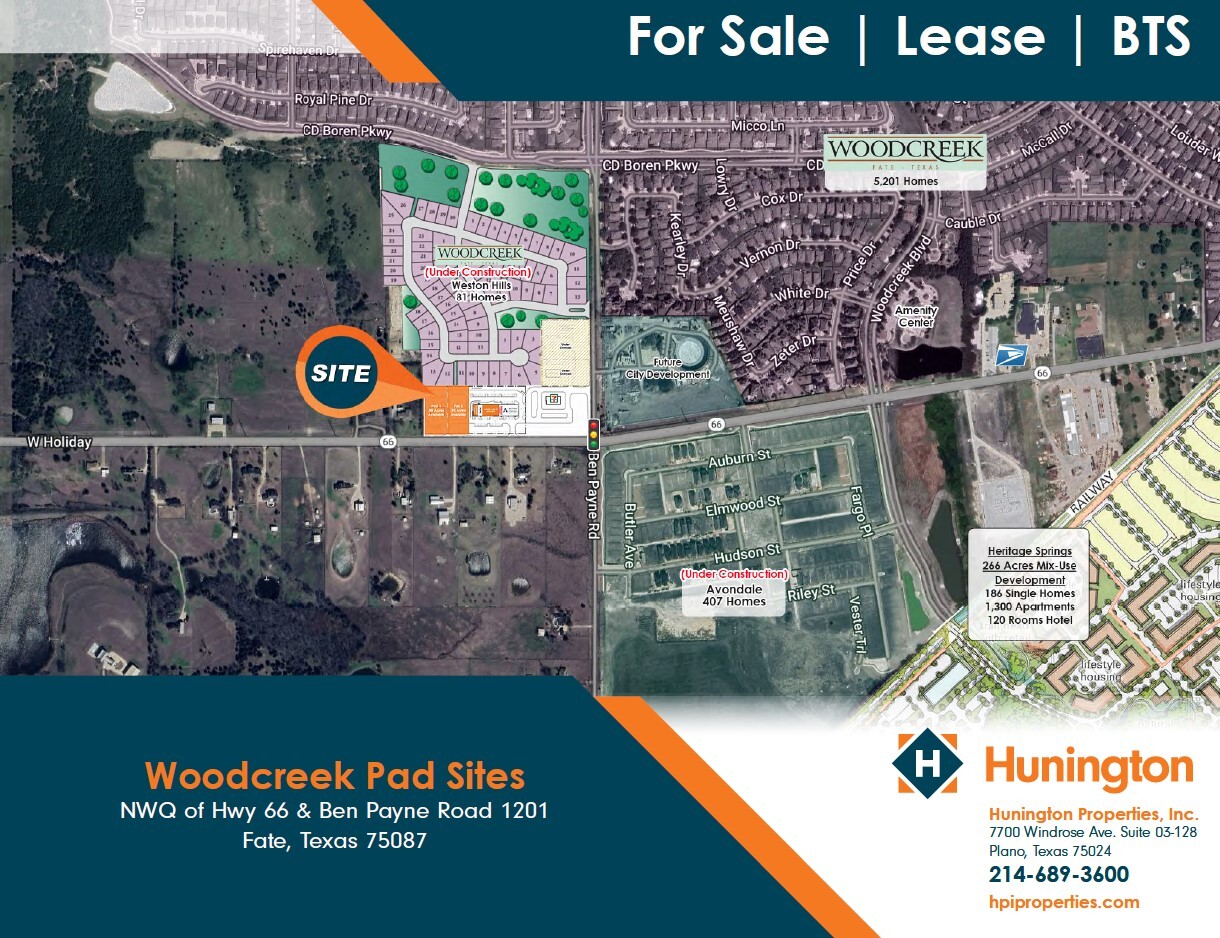 NWQ of Hwy 66 & Ben Payne Rd 1201, Rockwall, TX for Sale