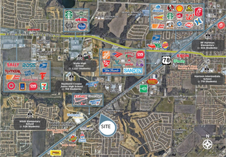 Sachse, TX Commercial Land - SWQ Highway 78 and Country Club Dr