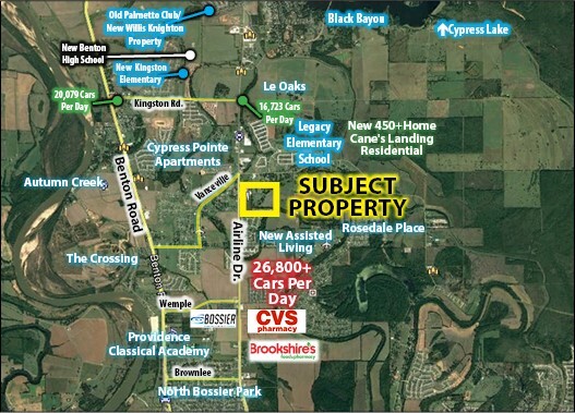 Barclay Boulevard at Airline Drive, Bossier City, LA for Sale